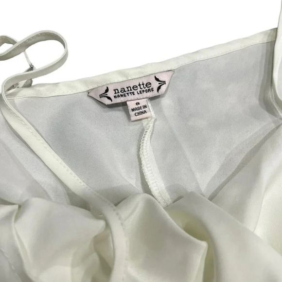 Nanette Lepore Ivory Slip Dress 8 - Picture 3 of 3